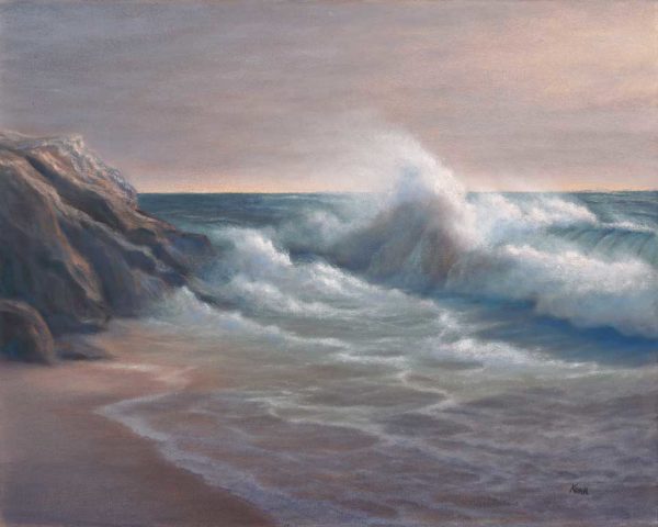 16x20 oil on canvas seascape painting of Bodega Bay by Steve Kohr Fine Art