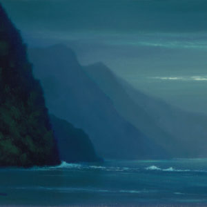 Peaceful Na'Pali Coast, 8x10 oil on panel