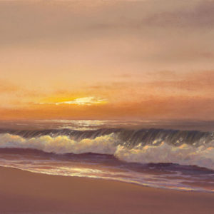 Peaceful Shoreline of Polihale, 12x24 oil on canvas