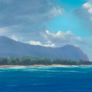 Tranquil Paradise, 15x30 oil on panel