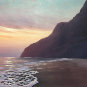 Sunset at Polihale, 18x24 oil on canvas