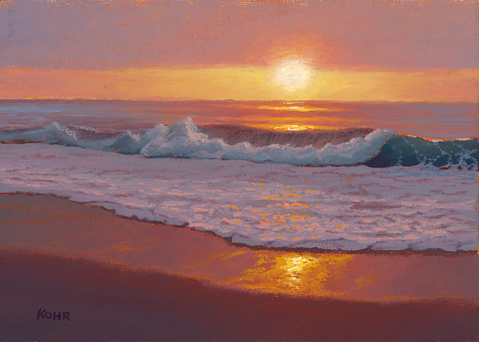 Peaceful Reflection, 5x7 oil on panel