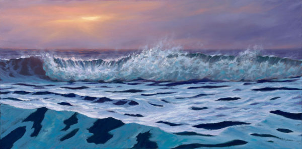 Twilight Approaches, 15x30 oil on canvas